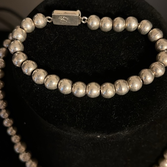 Sterling silver beaded set - Picture 4 of 6